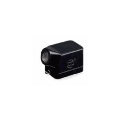 Capot 6B, alliage aluminium moulé, acier inoxydable, IP65, Sortie horizontale, PG13.5